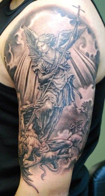 Dunkler engel tattoo