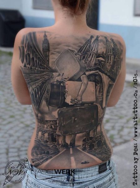 frauen Rücken tattoo