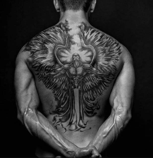 engel tattoo Dunkler