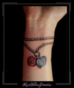 fußkette anhänger Tattoo mit