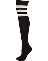 Retro thigh high tube socks