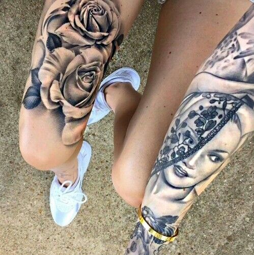 bein Tattoo rose