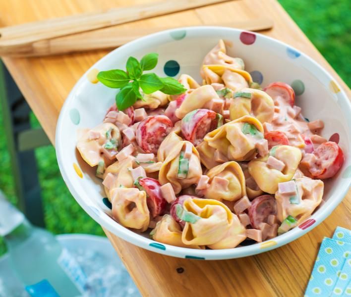 mit brunch Tortellinisalat